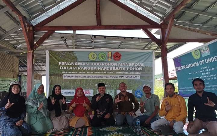 Penandatanganan MoU dan Pananaman 1000 Pohon Mangrove di Sekotong Tengah Kabupaten Lombok Barat