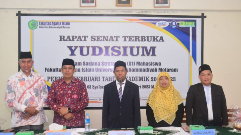 Yudisium Mahasiswa S1 Fakultas Agama Islam UMMAT Periode Februari Tahun 2023