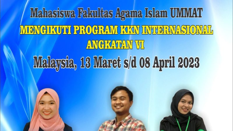 Mahasiswa FAI UMMAT Lolos KKN Internasional di Malaysia